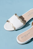 Emma Scalloped Flat Sandal