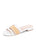 Amalfi Raffia and Leather Flat Sandal