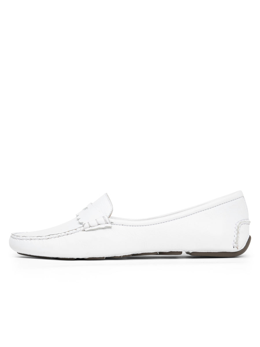 Janet Scalloped Penny Loafer Driving Shoe