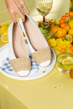 Milan Raffia Flat