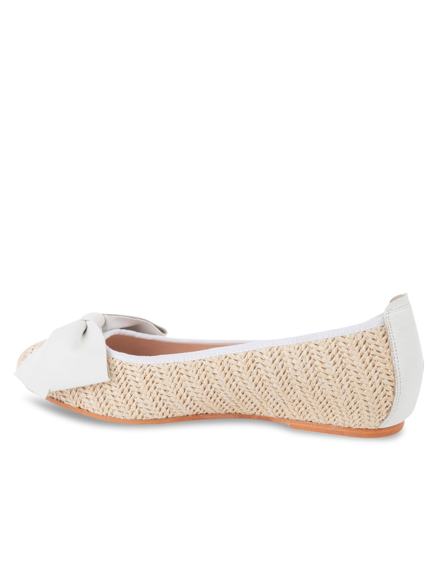 St. Tropez Raffia Ballet Flat