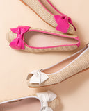 St. Tropez Raffia Ballet Flat