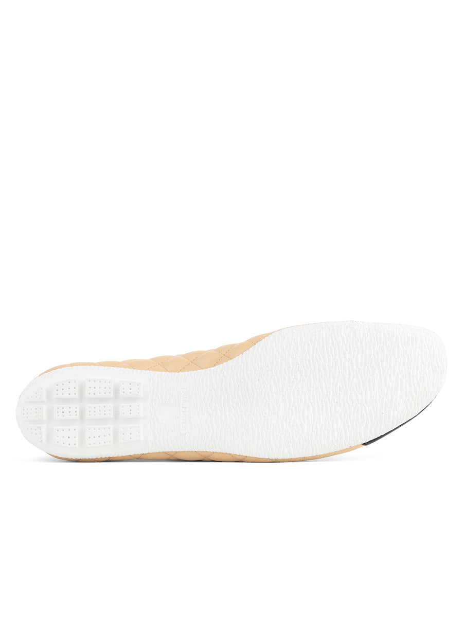 Cozy Quilted Leather Ballet Flat