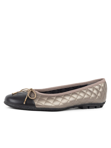 Cozy Quilted Leather Ballet Flat