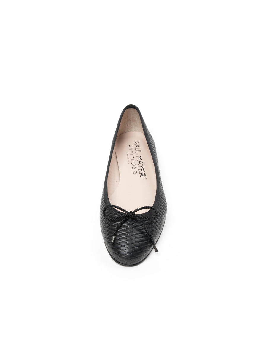 Luxe Textured Leather Ballet Flat