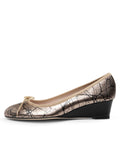 Noble Printed Leather Wedge