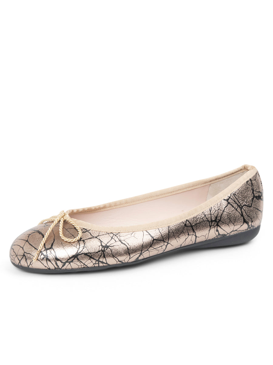 Bingo Printed Leather Ballet Flat