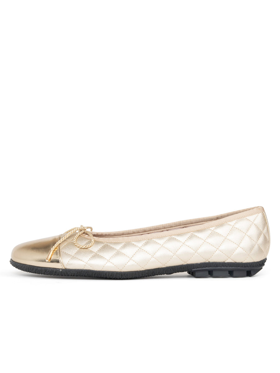 Cozy Quilted Leather Ballet Flat