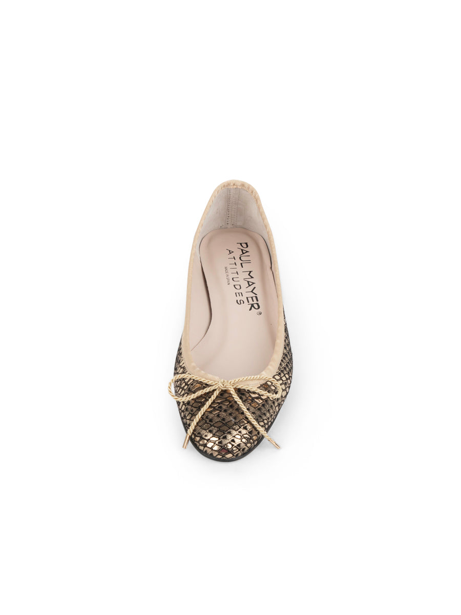 Luxe Snake Ballet Flat