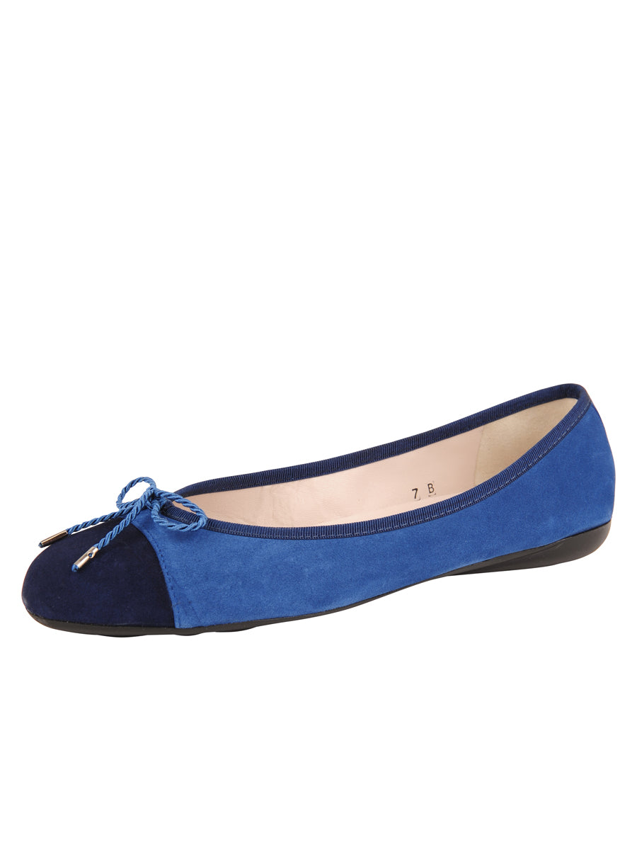 Paul Mayer Bravo Suede Ballet Flat Navy Suede 9