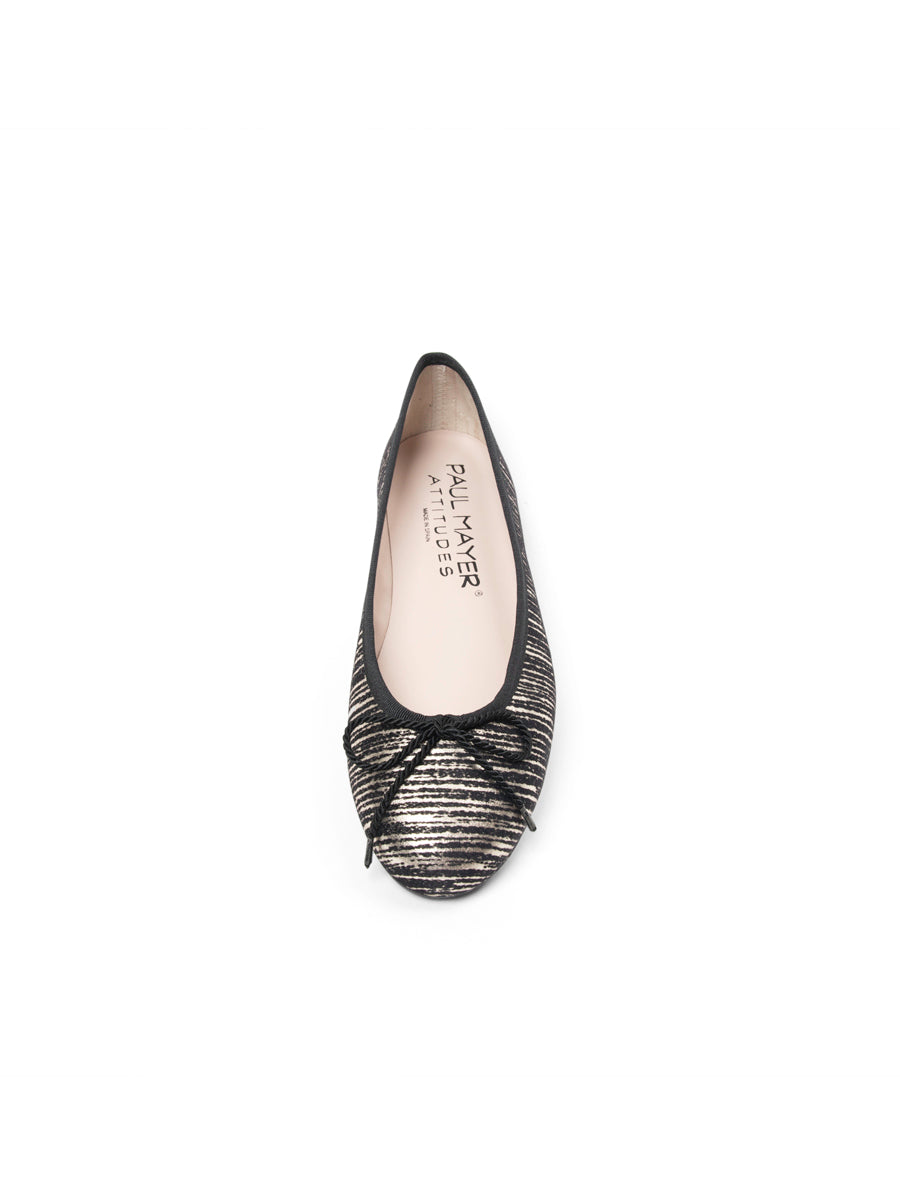 Bingo Striped Ballet Flat