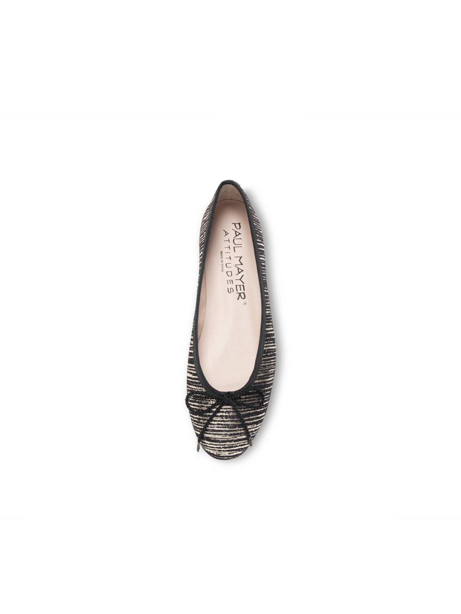 Bingo Striped Ballet Flat