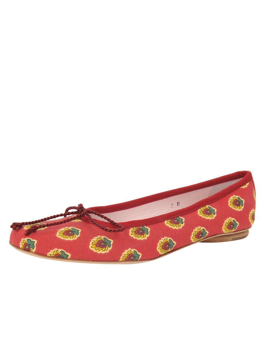 Country Provençale Fabric Ballet Flat