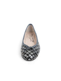 Bingo Textured Leather Ballet Flat