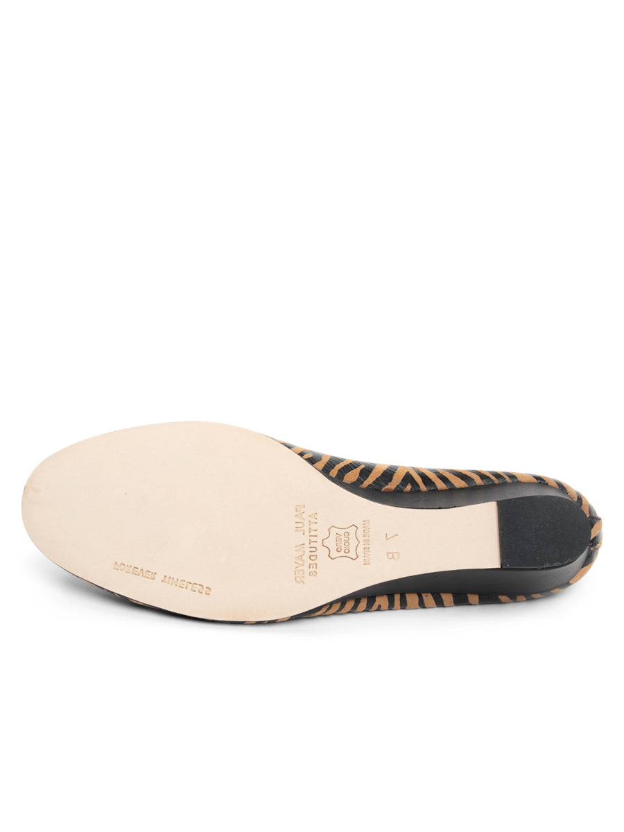 Noble Zebra Print Wedge