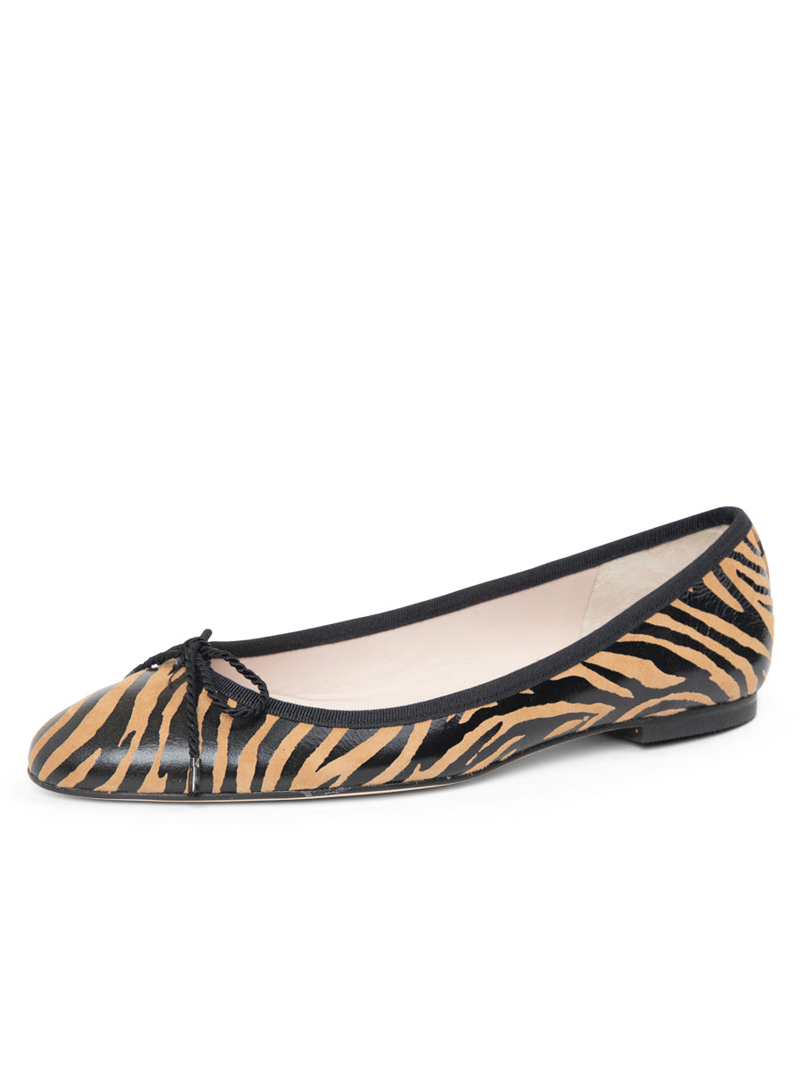 Luxe Zebra Ballet Flat